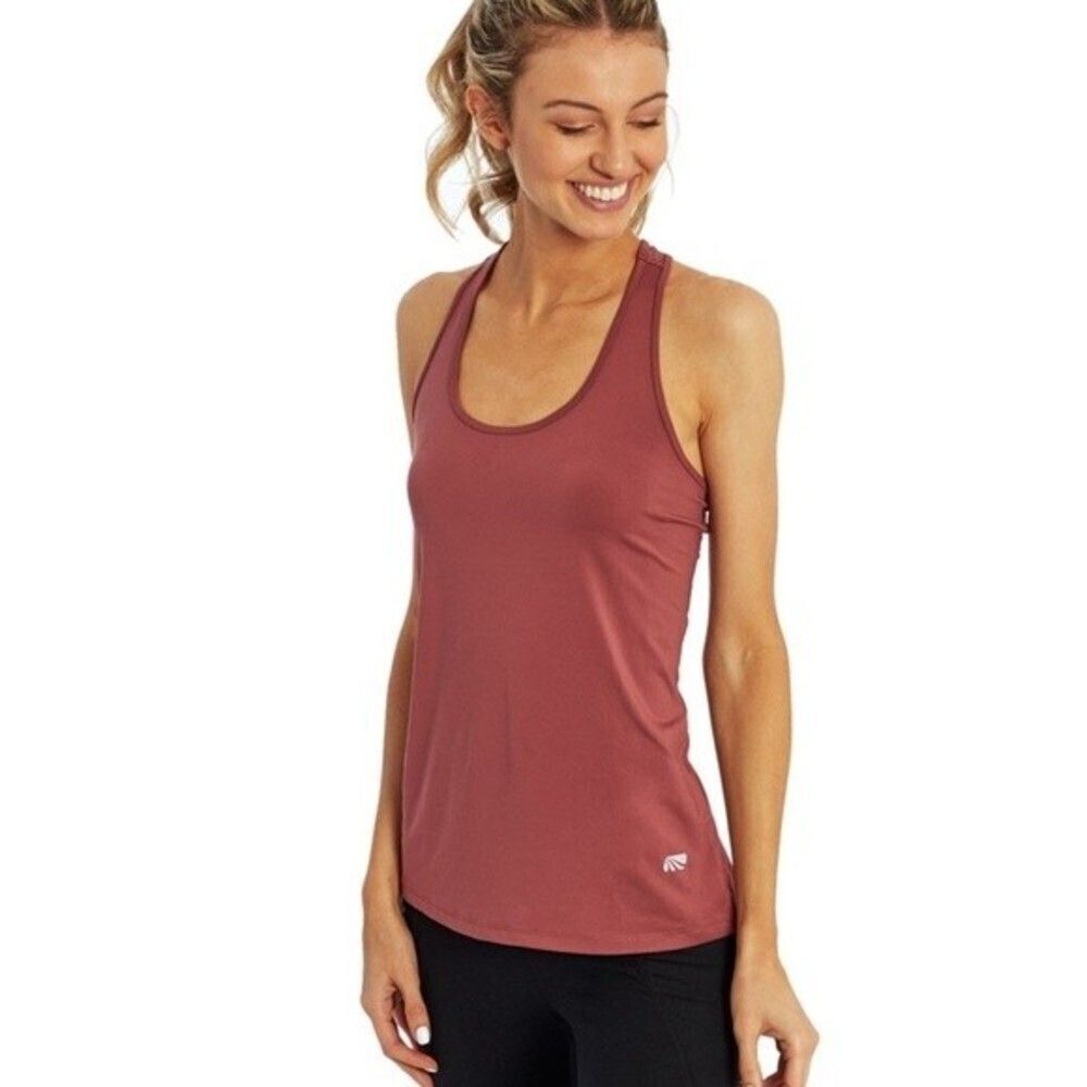 MARIKA tank top woman’s resist mauve racerback tank top medium